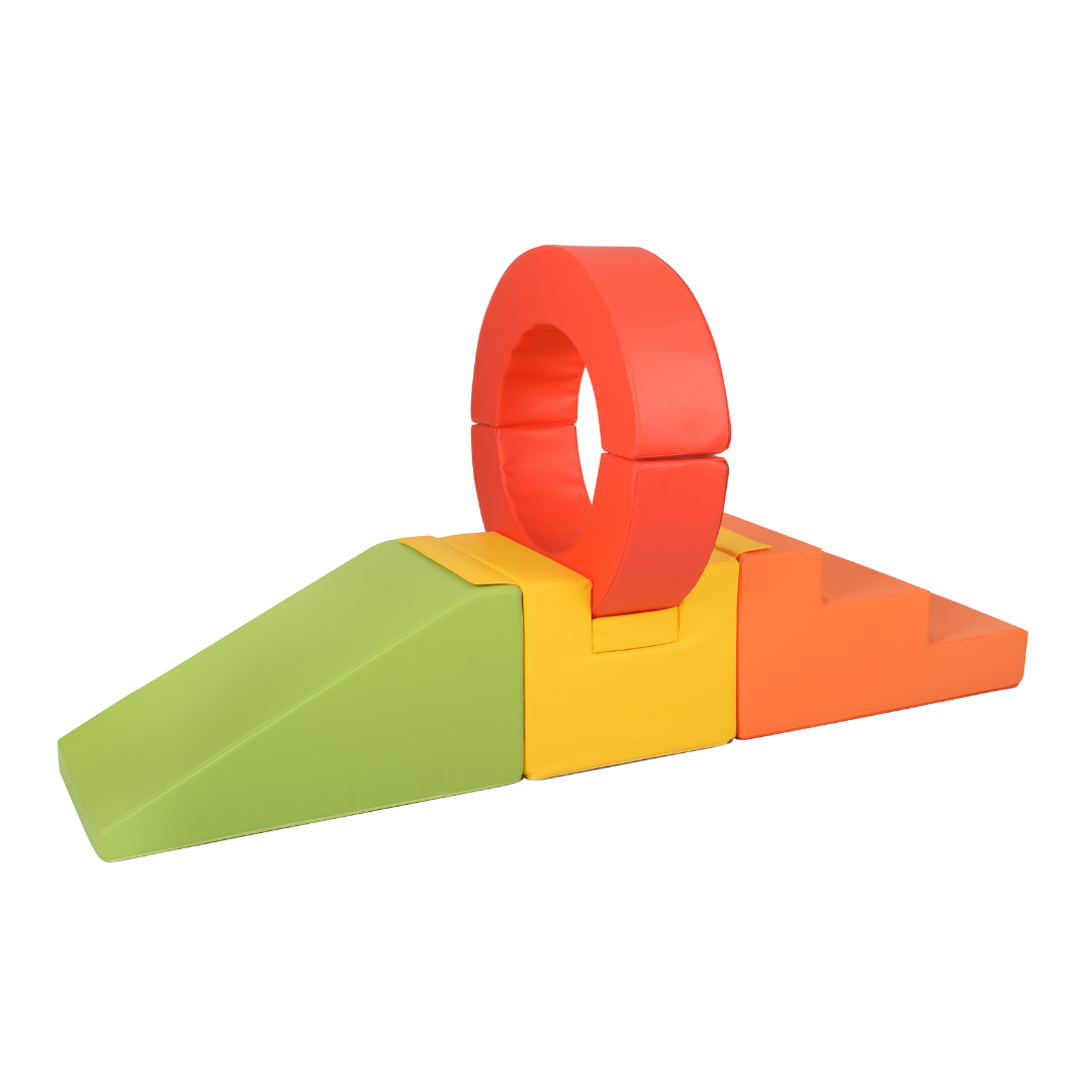 Hoop Step and Slide - Red, Orange, Yellow, Green