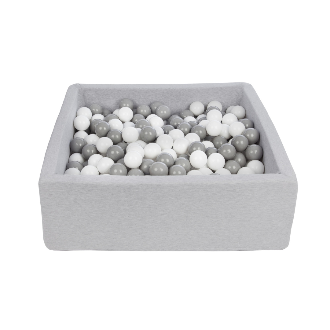 Grey Square Fabric Ball Pool