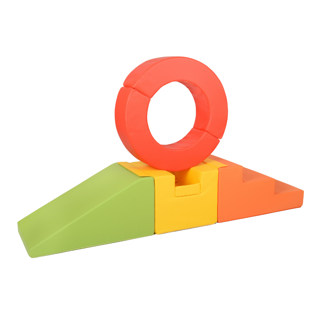 Hoop Step and Slide - Red, Orange, Yellow, Green