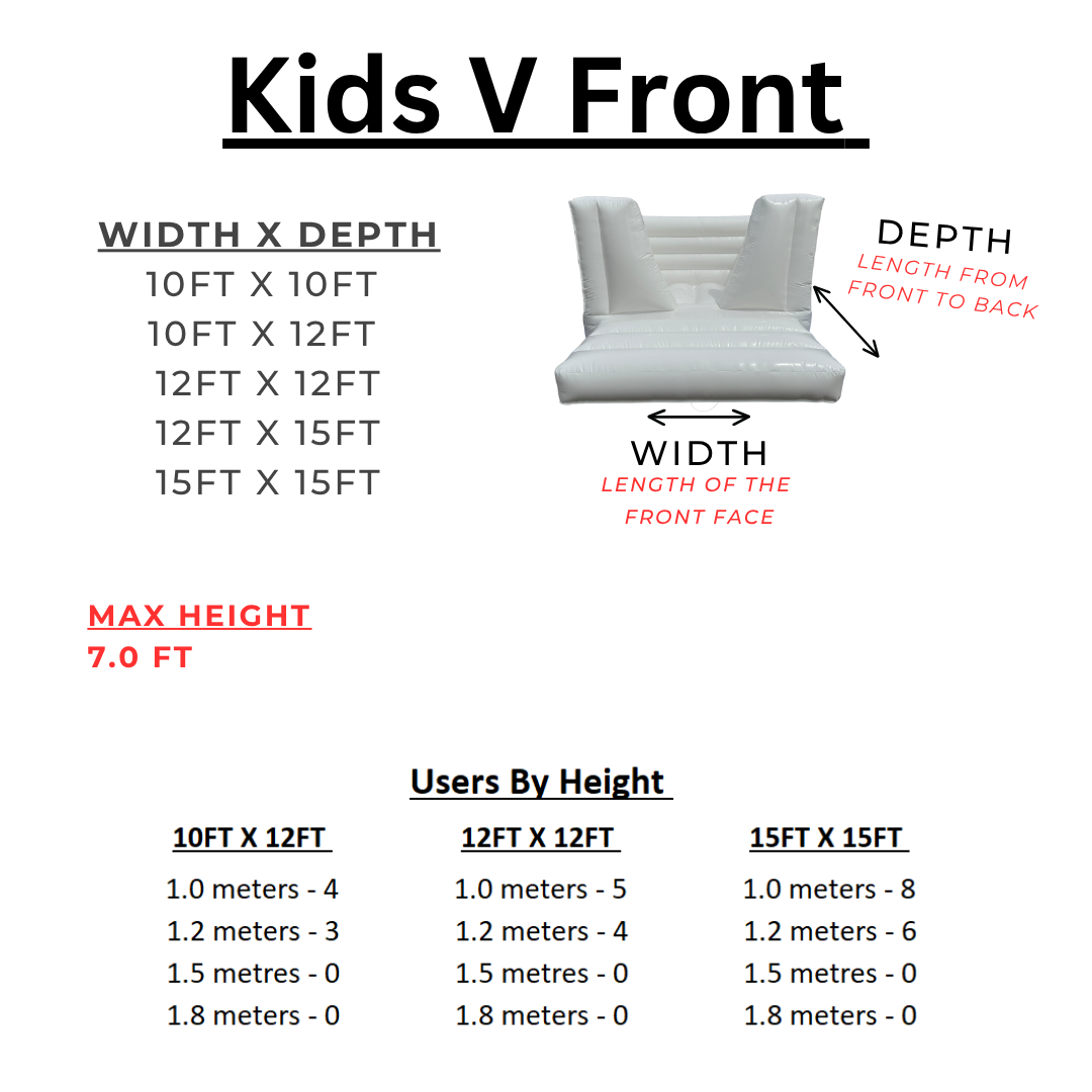 Kids V Front Bouncy Castle