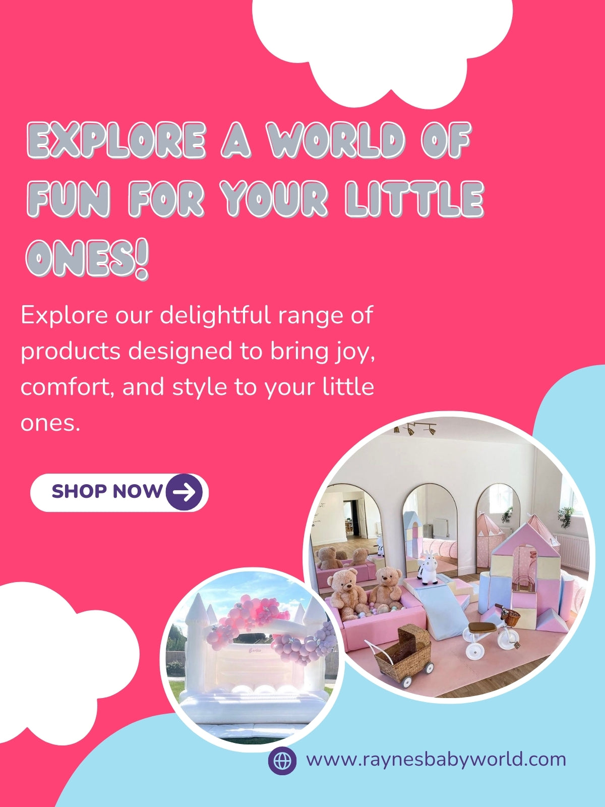 Comfort soft toys from Rayne's Baby World collection for Little ones