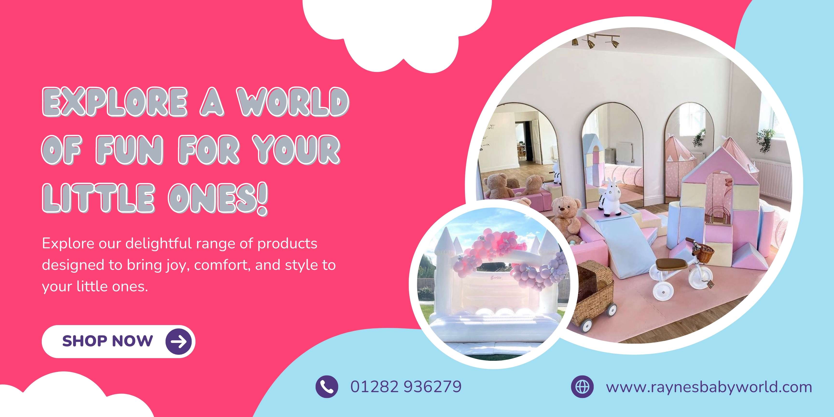 Colorful soft toys from Rayne's Baby World collection for Little ones