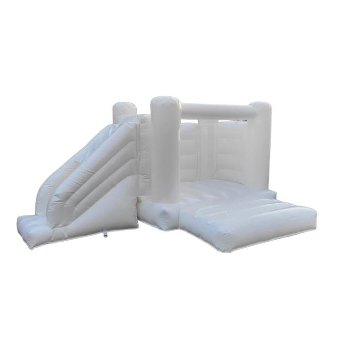 Kids H Frame (Flat Top) Slide & Bouncy Castle Combi