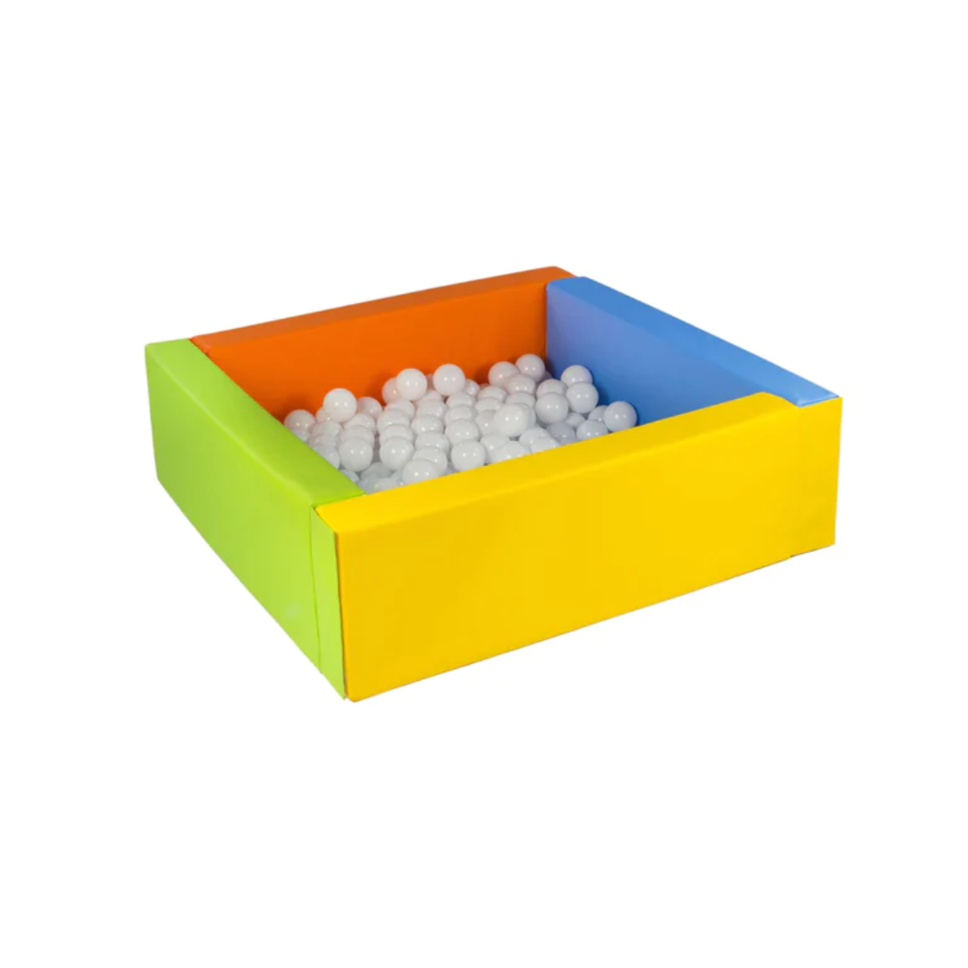 Eco Leather Square Ball Pool & 300 Balls (Click to Select Ball Colours)