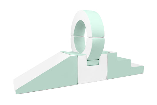 Hoop Step and Slide - Mint and White