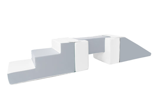 Beam, Step and Slide - Grey & White