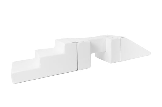 Beam, Step and Slide - White