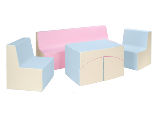 PVC Foam Furniture Set - Pastel Trio