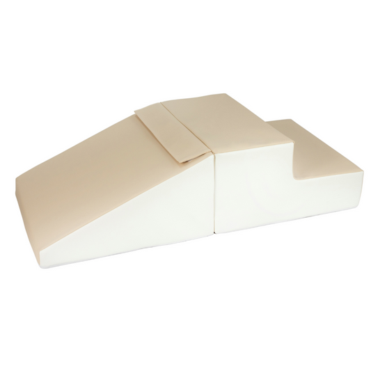 Mini Step and Slide - Beige & White