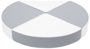 Quarter Stacking Blocks - Grey & White