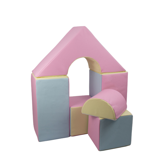 Midi Castle Block Sets - Pastel Trio