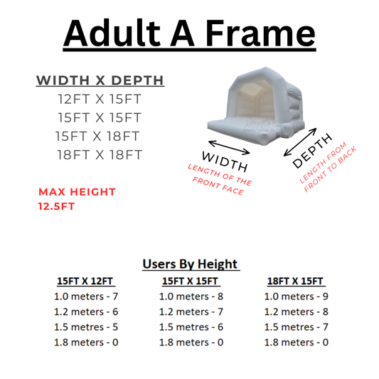 Adult A Frame Bouncy Castle