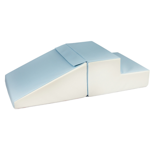 Mini Step and Slide - Pastel Blue & White