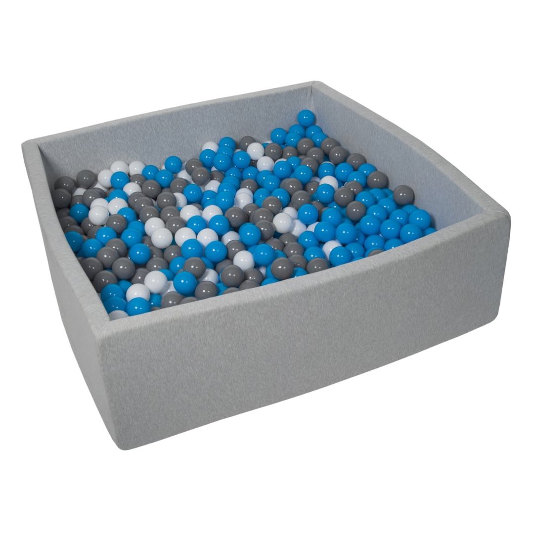 XL Grey Square Fabric Ball Pool