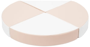 Quarter Stacking Blocks - Beige & White