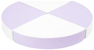 Quarter Stacking Blocks - Lilac & White
