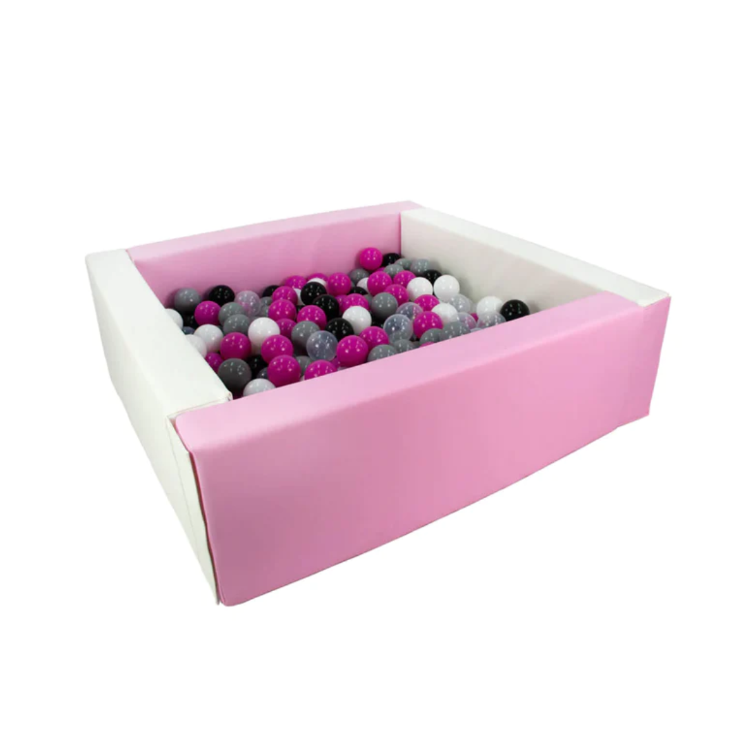 Eco Leather Square Ball Pool & 300 Balls (Click to Select Ball Colours)