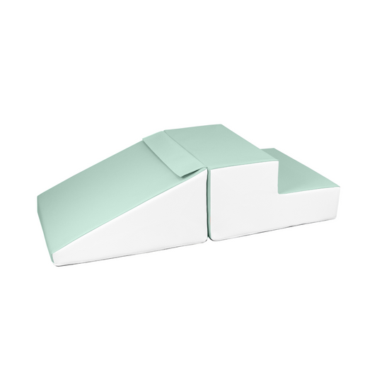 Mini Step and Slide - Mint & White