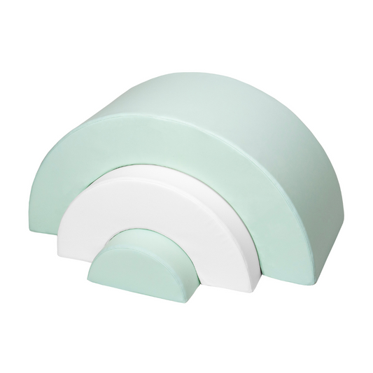 Rainbow Arches - Mint and White
